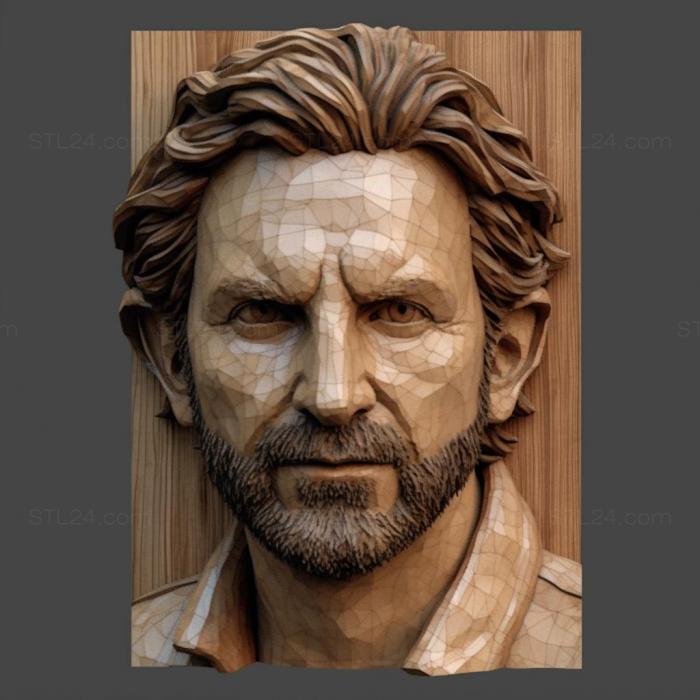 Famous (Bradley Cooper 1, 3DFMS_6992) 3D models for cnc